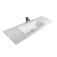 Раковина накладная TOUCH, 120x45 см, прямоугольная, белая матовая, ST-CM1200-WM