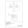 Настенный смеситель для душа STURM Arista ST-ARI-134060-CR