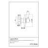 Запорный вентиль STURM Emilia LUX-EMI-00310-GL