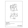 Настенный смеситель для душа STURM Air ST-AIR-14060-CR