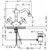Смеситель для биде и рукомойников STURM Classica ST-CLA-32460-GL