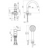 Смеситель на борт ванны STURM Daiquiri ST-DAI-45180-CR