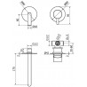 Встраиваемый смеситель для раковины STURM Daiquiri ST-DAI-91260-CR