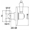 Запорный вентиль STURM Emilia LUX-EMI-00313-BR