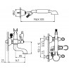 Смеситель для ванны/душа STURM Emilia LUX-EMI-30012-BR