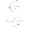 Смеситель для ванны/душа STURM Mohito ST-MOH-43061-CR