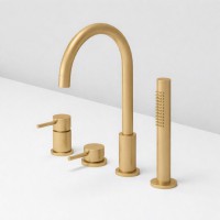 DAIQUIRI NEW Смеситель на 4 отв. (на гориз. поверхность) для ванны, матовое золото, ST-DAINEW-45180-GLM