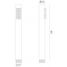 STICK ROUND Ручной металлический душ, брашированый никель глянцевый ST-STICK-R01-BNG STICK ROUND Ручной металлический душ, брашированый никель глянцевый ST-STICK-R01-BNG