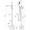 Напольный смеситель для ванны STURM Platz ST-PLA-80155-CR