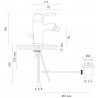 Смеситель для биде и рукомойников STURM Rosie ST-ROS-22060-CR