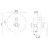 Встраиваемый смеситель для душа STURM Rosie ST-ROS-24090-CR