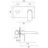 Встраиваемый смеситель для раковины STURM Stern ST-STE-61260-CR