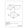 Унитаз подвесной STURM Curl SW-CU38057-CR