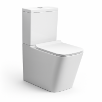 Унитаз-компакт SOLO, с бачком и сиденьем микролифт, белый/хром, SW-SO42051-CR