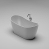 Ванна отдельностоящая TOLEDO NEW, 180x80, литьевой мрамор, белый матовый, ST-TOLEDONEW18080-WM