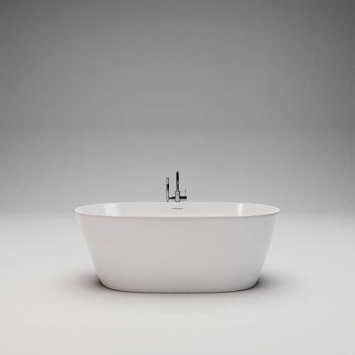 DEEP EDGE Отдельностоящая ванна 1700x800x605, донный клапан "Up&Down" белый, сифон, интегрированный слив-перелив, белый глянцевый BT-DEPEG-17080-OF-WG