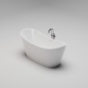 IMMERSION EDGE Отдельностоящая ванна 1860х805х720, донный клапан "Up&Down" белый, сифон, интегрированный слив-перелив, белый глянцевый BT-IMNEG-18680-OF-WG