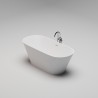 LARIANA CORE Отдельностоящая ванна 1800×800×595, донный клапан "Up&Down" белый, сифон, интегрированный слив-перелив, белый матовый BT-LRNCR-18080-OF-WM