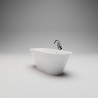 LARIANA EDGE Отдельностоящая ванна 1700х720х585, донный клапан "Up&Down" белый, сифон, интегрированный слив-перелив, белый глянцевый BT-LRNEG-17072-OF-WG