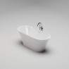 LARIANA EDGE Отдельностоящая ванна 1700х720х585, донный клапан "Up&Down" белый, сифон, интегрированный слив-перелив, белый глянцевый BT-LRNEG-17072-OF-WG