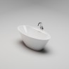 NIVIS EDGE Отдельностоящая ванна 1780х855х600, донный клапан "Up&Down" белый, сифон, интегрированный слив-перелив, белый глянцевый BT-NVSEG-17885-OF-WG