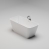 RASO CORE Отдельностоящая ванна 1790x820x655, донный клапан "Up&Down" белый, сифон, интегрированный слив-перелив, белый матовый BT-RASCR-17982-OF-WM