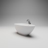 SPOON CORE Отдельностоящая ванна 1720х820х600, донный клапан "Up&Down" белый, сифон, интегрированный слив-перелив, белый матовый BT-SPNCR-17282-OF-WM