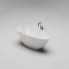 SPOON EDGE Отдельностоящая ванна 1720х820х600, донный клапан "Up&Down" белый, сифон, интегрированный слив-перелив, белый глянцевый BT-SPNEG-17282-OF-WG