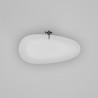 SPOON EDGE Отдельностоящая ванна 1720х820х600, донный клапан "Up&Down" белый, сифон, интегрированный слив-перелив, белый глянцевый BT-SPNEG-17282-OF-WG